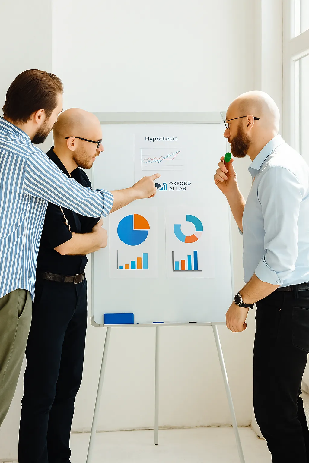 AI researchers presenting insights at Oxford AI Lab event