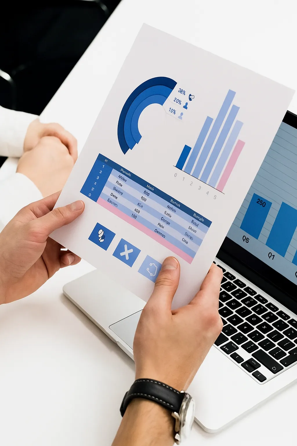 Product analytics report for TechCorp Industries with AI dashboards